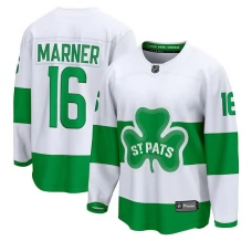 Miesten Toronto Maple Leafs Mitch Marner 16 Pelipaita St. Patrick's Day Valkoinen Premier Breakaway Vaihtoehtoinen