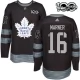 Miesten Toronto Maple Leafs Mitchell Marner 16 Pelipaita 1917-2017 100th Anniversary Patch Musta Authentic