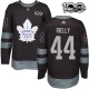 Miesten Toronto Maple Leafs Morgan Rielly 44 Pelipaita 1917-2017 100th Anniversary Patch Musta Authentic