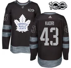 Miesten Toronto Maple Leafs Nazem Kadri 43 Pelipaita 1917-2017 100th Anniversary Patch Musta Authentic
