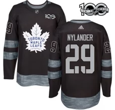 Miesten Toronto Maple Leafs William Nylander 29 Pelipaita 1917-2017 100th Anniversary Patch Musta Authentic