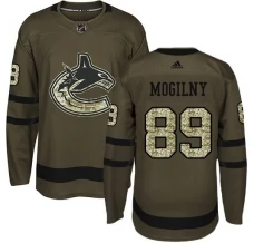Miesten Vancouver Canucks Alexander Mogilny 89 Pelipaita Camo Green Authentic