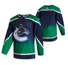 Miesten Vancouver Canucks Blank Pelipaita 2020-21 Reverse Retro Vihreä Authentic