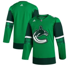 Miesten Vancouver Canucks Blank Pelipaita 2023 St. Patrick's Day Primegreen Vihreä Authentic Vaihtoehtoinen