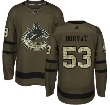 Miesten Vancouver Canucks Bo Horvat 53 Pelipaita Camo Green Authentic