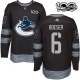 Miesten Vancouver Canucks Brock Boeser 6 Pelipaita 1917-2017 100th Anniversary Patch Musta Authentic