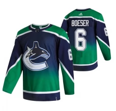 Miesten Vancouver Canucks Brock Boeser 6 Pelipaita 2020-21 Reverse Retro Vihreä Authentic