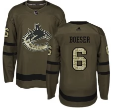 Miesten Vancouver Canucks Brock Boeser 6 Pelipaita Camo Green Authentic