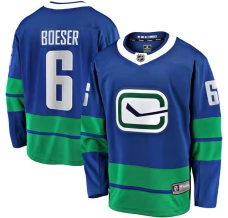 Miesten Vancouver Canucks Brock Boeser 6 Pelipaita Sininen Premier Breakaway Koti