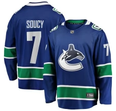 Miesten Vancouver Canucks Carson Soucy 7 Pelipaita Sininen Premier Breakaway Koti