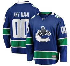 Miesten Vancouver Canucks Custom Pelipaita Sininen Breakaway Koti