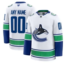 Miesten Vancouver Canucks Custom Pelipaita Valkoinen Premium Vieras