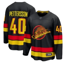 Miesten Vancouver Canucks Elias Pettersson 40 Pelipaita 2022-23 Musta Premier Breakaway Vaihtoehtoinen