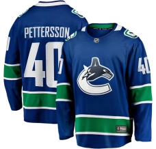 Miesten Vancouver Canucks Elias Pettersson 40 Pelipaita Sininen Breakaway Koti