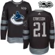 Miesten Vancouver Canucks Loui Eriksson 21 Pelipaita 1917-2017 100th Anniversary Patch Musta Authentic