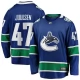 Miesten Vancouver Canucks Noah Juulsen 47 Pelipaita Sininen Premier Breakaway Koti