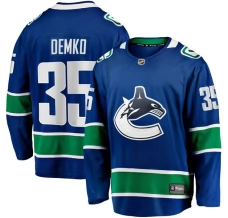 Miesten Vancouver Canucks Thatcher Demko 35 Pelipaita Sininen Breakaway Koti