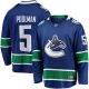 Miesten Vancouver Canucks Tucker Poolman 5 Pelipaita Sininen Premier Breakaway Koti