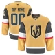 Miesten Vegas Golden Knights Custom Pelipaita Kulta Authentic Pro Koti
