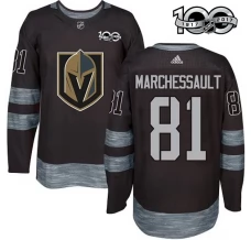 Miesten Vegas Golden Knights Jonathan Marchessault 81 Pelipaita 1917-2017 100th Anniversary Patch Musta Authentic