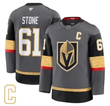 Miesten Vegas Golden Knights Mark Stone 61 Pelipaita Captain Patch Harmaa Premium Vaihtoehtoinen