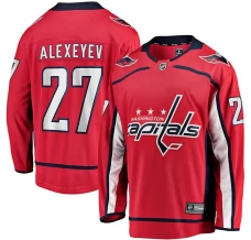 Miesten Washington Capitals Alexander Alexeyev 27 Pelipaita Punainen Breakaway Koti