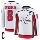 Miesten Washington Capitals Alexander Ovechkin 8 Pelipaita Captain Patch Valkoinen Premium Vieras