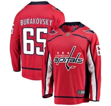 Miesten Washington Capitals Andre Burakovsky 65 Pelipaita Punainen Breakaway Koti