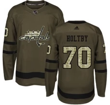 Miesten Washington Capitals Braden Holtby 70 Pelipaita Camo Green Authentic