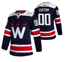 Miesten Washington Capitals Custom Pelipaita 2020-21 Navy Authentic
