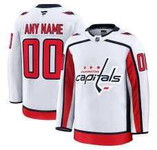 Miesten Washington Capitals Custom Pelipaita Valkoinen Premium Vieras
