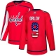 Miesten Washington Capitals Dmitry Orlov 9 Pelipaita USA Flag Fashion Punainen Authentic
