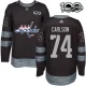 Miesten Washington Capitals John Carlson 74 Pelipaita 1917-2017 100th Anniversary Patch Musta Authentic