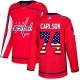 Miesten Washington Capitals John Carlson 74 Pelipaita USA Flag Fashion Punainen Authentic