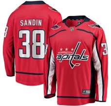 Miesten Washington Capitals Rasmus Sandin 38 Pelipaita Punainen Breakaway Koti