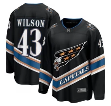 Miesten Washington Capitals Tom Wilson 43 Pelipaita 50th Anniversary Musta Premier Breakaway Vaihtoehtoinen