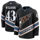 Miesten Washington Capitals Tom Wilson 43 Pelipaita 50th Anniversary Musta Premium Vaihtoehtoinen