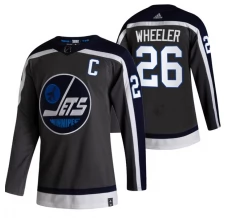 Miesten Winnipeg Jets Blake Wheeler 26 Pelipaita 2020-21 Reverse Retro Musta Authentic