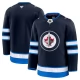 Miesten Winnipeg Jets Blank Pelipaita Navy Premium Koti