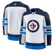 Miesten Winnipeg Jets Blank Pelipaita Valkoinen Premium Vieras