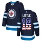 Miesten Winnipeg Jets Bryan Little 18 Pelipaita USA Flag Fashion Navy Authentic