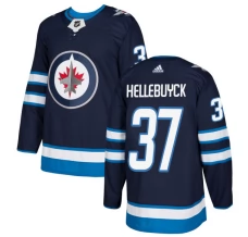 Miesten Winnipeg Jets Connor Hellebuyck 37 Pelipaita Navy Authentic