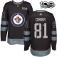 Miesten Winnipeg Jets Kyle Connor 81 Pelipaita 1917-2017 100th Anniversary Patch Musta Authentic