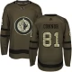 Miesten Winnipeg Jets Kyle Connor 81 Pelipaita Camo Green Authentic