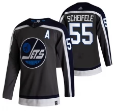 Miesten Winnipeg Jets Mark Scheifele 55 Pelipaita 2020-21 Reverse Retro Musta Authentic
