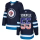 Miesten Winnipeg Jets Mark Scheifele 55 Pelipaita USA Flag Fashion Navy Authentic