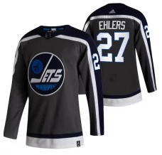 Miesten Winnipeg Jets Nikolaj Ehlers 27 Pelipaita 2020-21 Reverse Retro Musta Authentic