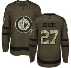 Miesten Winnipeg Jets Nikolaj Ehlers 27 Pelipaita Camo Green Authentic