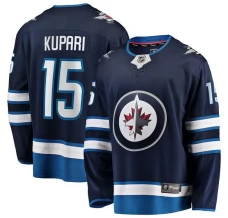 Miesten Winnipeg Jets Rasmus Kupari 15 Pelipaita Navy Premier Breakaway Koti