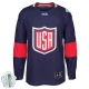 Miesten Yhdysvallat Blank Pelipaita 2016 World Cup of Hockey Navy Authentic